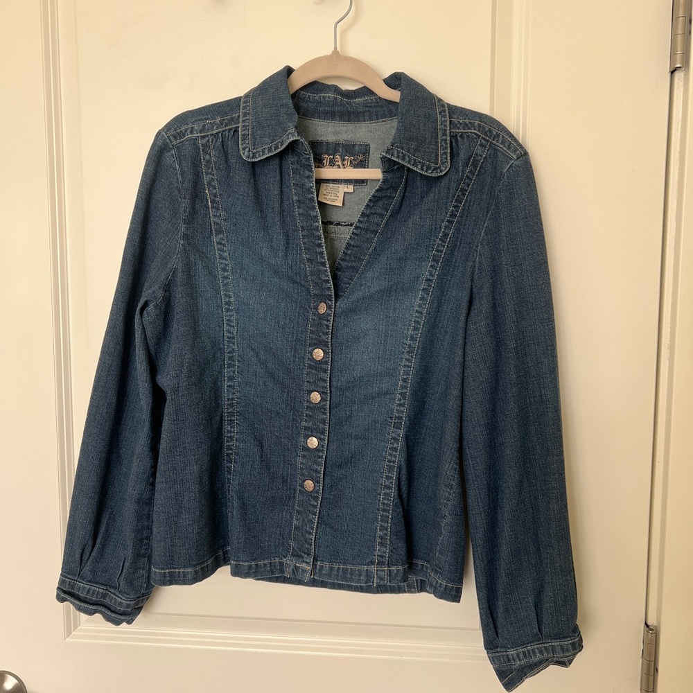 Western Denim Button Down Shirt